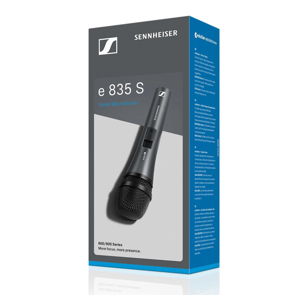Sennheiser e835S Handheld Cardioid Dynamic Microphone with On/Off ...